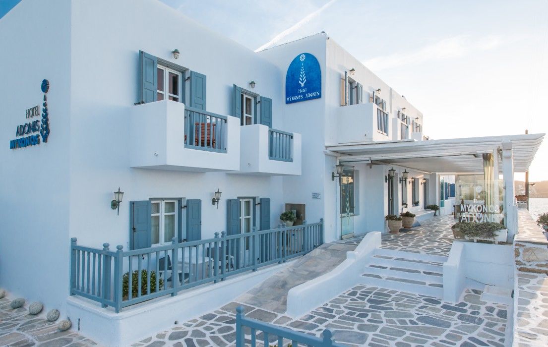 Hotel Adonis Mykonos Town Bagian luar foto
